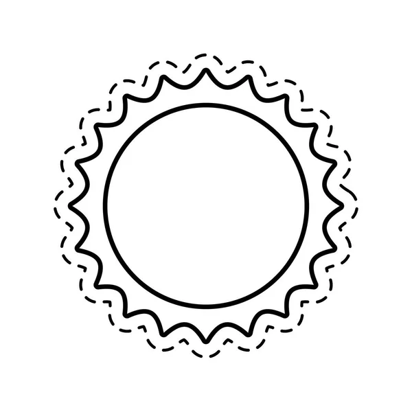 Patch de soleil chaud icône — Image vectorielle