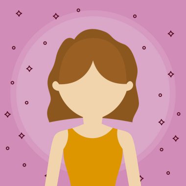 genç kadın güzellik avatar karakteri