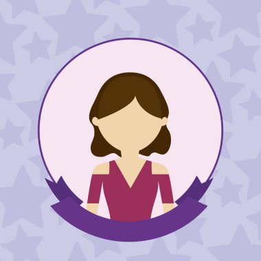 kurdele ile çerçeve dairesel genç kadın güzellik