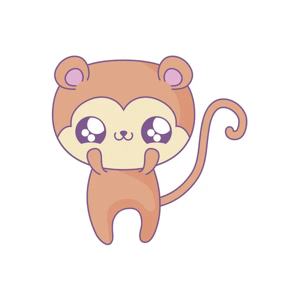 かわいい猿の赤ちゃんの動物可愛いスタイル — ストックベクタ