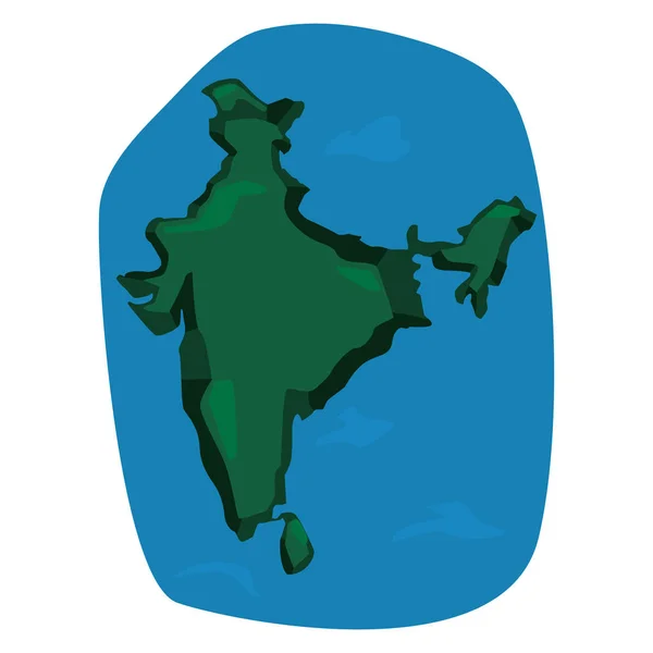 Indian Happy Independence Day flat — стоковый вектор