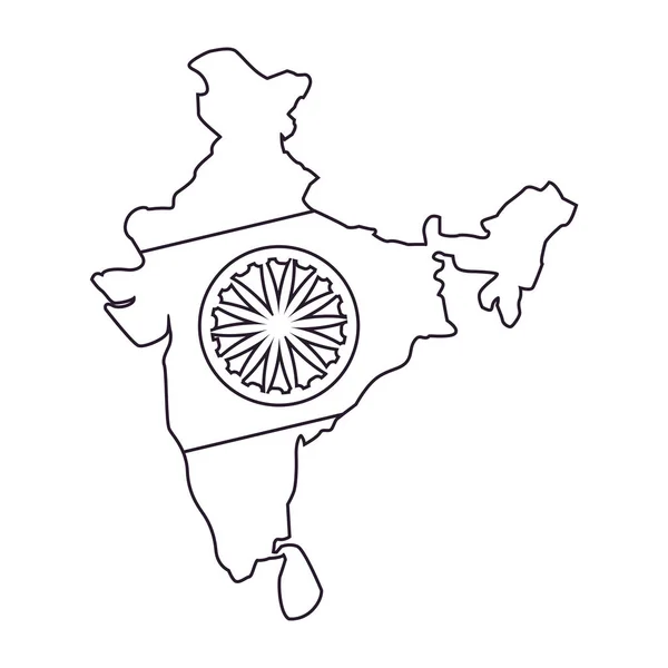 Векторная иллюстрация Дня независимости Индии — стоковый вектор