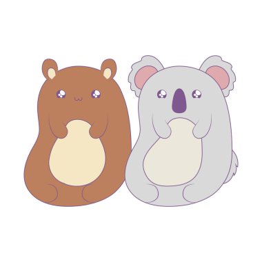 koala bebek hayvanlar kawaii tarzı ile sevimli ayı