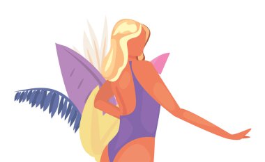 kadın yaz zaman tatil tasarım