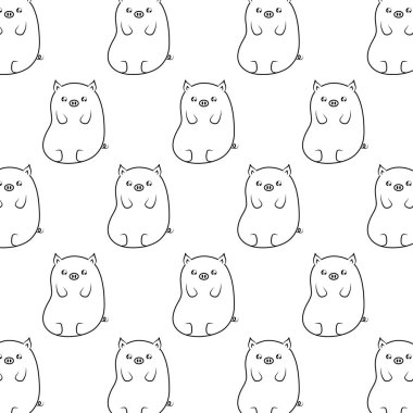 sevimli piggies bebek hayvanlar kawaii tarzı desen