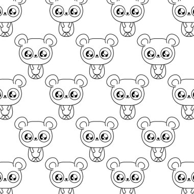 panda desen bebek hayvanlar kawaii tarzı ayılar