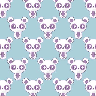 panda desen bebek hayvanlar kawaii tarzı ayılar