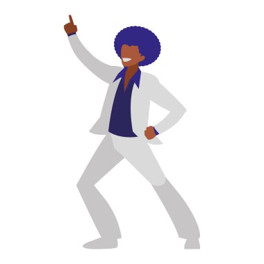 disko genç siyah stil karakter