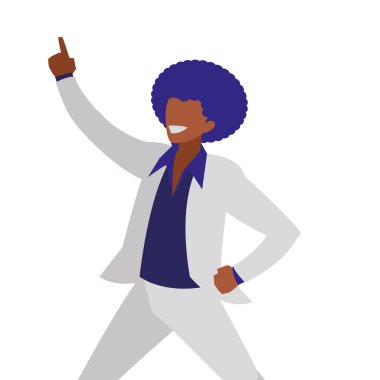 disko genç siyah stil karakter