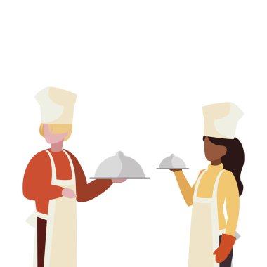 profesyonel işçi karakterleri çift