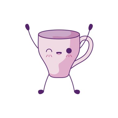 sevimli fincan seramik kawaii tarzı