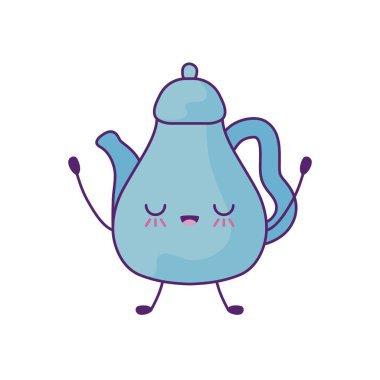 sevimli çaydanlık mutfak kawaii tarzı