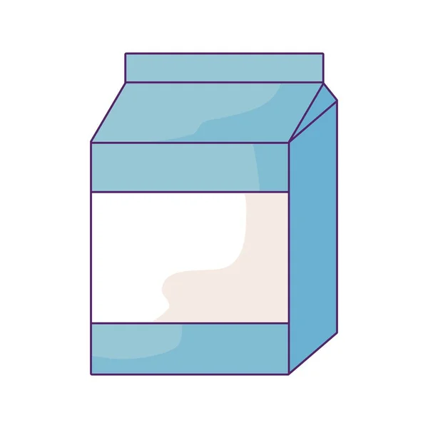 Délicieuse boîte à lait icône isolée — Image vectorielle