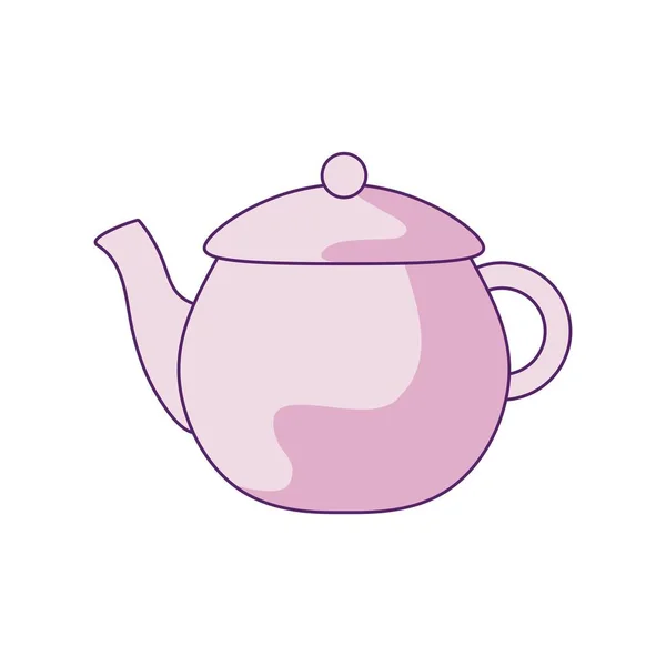 茶壶厨房传统孤立图标 — 图库矢量图片