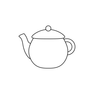 çaydanlık mutfak geleneksel izole simgesi