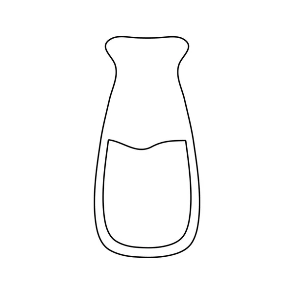 Fles glas geïsoleerd icoon — Stockvector