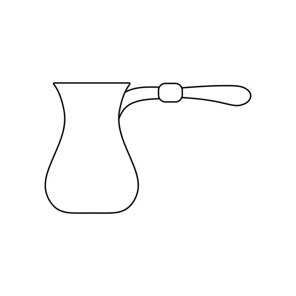 Чайник кухня традиційна ізольована ікона — стоковий вектор