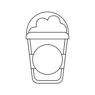 lezzetli milkshake taze izole simgesi