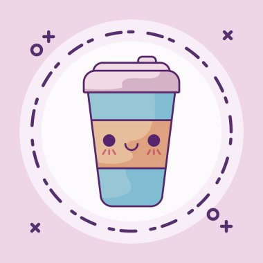 konteyner içecek kahve kawaii tarzı
