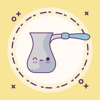 sevimli çaydanlık mutfak kawaii tarzı