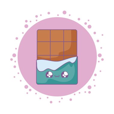 lezzetli çikolata bar kawaii tarzı