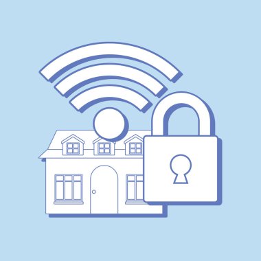 akıllı ev tasarımı vektör ilustration