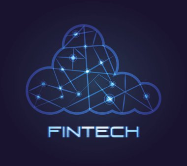 fatura dolar fintech simgesi vektör ilustration