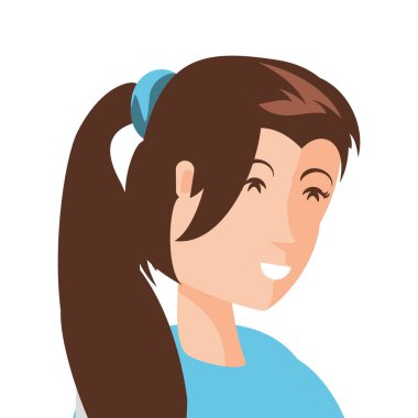 İzole kadın tasarım vektör ilustration