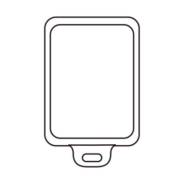 beyaz arka plan üzerinde kesme tahtası pişirme simgesi