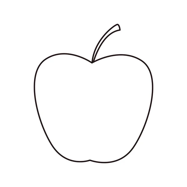 Icono de cocina de manzana sobre fondo blanco — Vector de stock