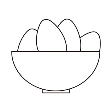 yumurta pişirme simgesi ile kase