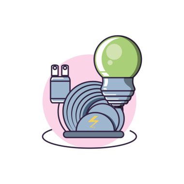 ampul ile enerji fiş elektrik