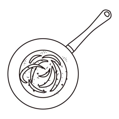 tencere gıda kızartma soğan hazırlama pişirme