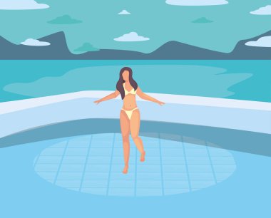 kadın yaz zaman tatil tasarım