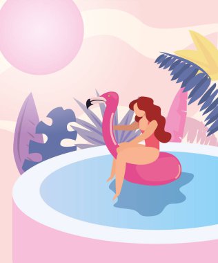 kadın yaz zaman tatil tasarım