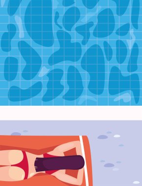 kadın yaz zaman tatil tasarım