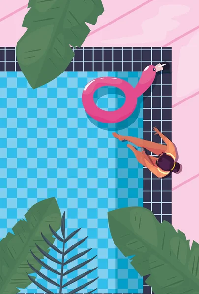 kadın yaz zaman tatil tasarım