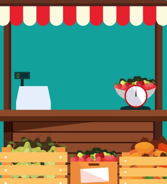 mağaza meyve tezgah kiosk cephe