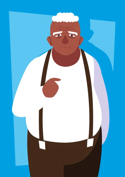 fat old man avatar character