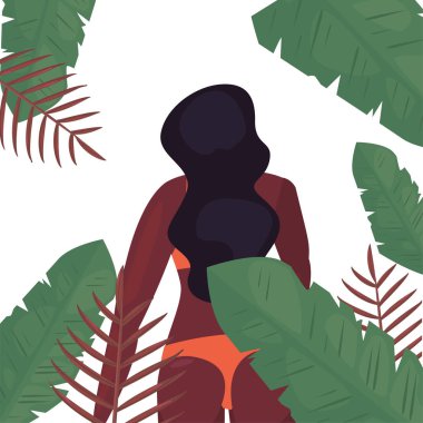 kadın yaz zaman tatil tasarım