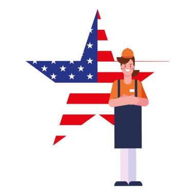 düz tasarım insanlar mutlu emek günü