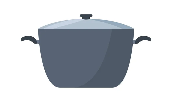 Pot z ikoną gotowania czapki na białym tle — Wektor stockowy
