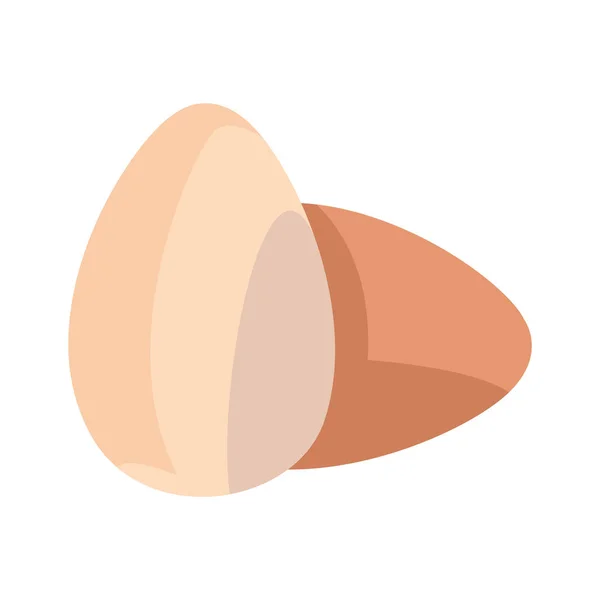 白い背景に卵料理アイコン — ストックベクタ