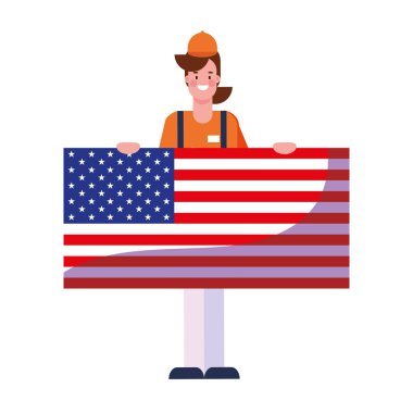 düz tasarım insanlar mutlu emek günü