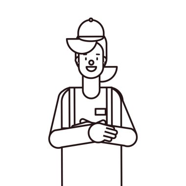 düz tasarım insanlar mutlu emek günü