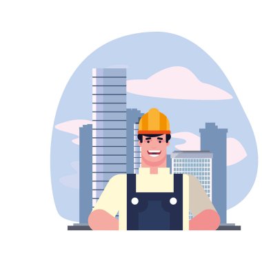 düz tasarım insanlar mutlu emek günü