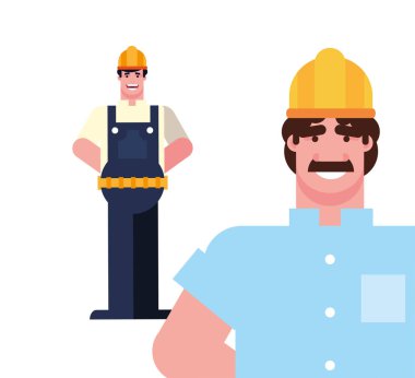 düz tasarım insanlar mutlu emek günü