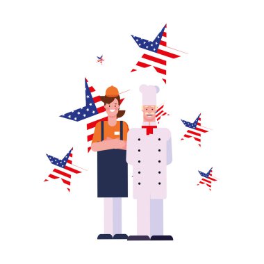 düz tasarım insanlar mutlu emek günü