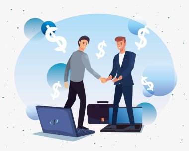 el sıkışma simgesi düz tasarım görüntüsü