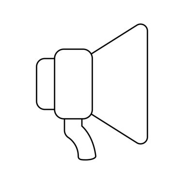 megafon ses konuşmak izole simgesi